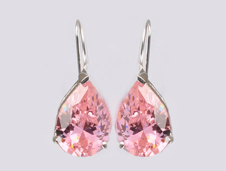 A Pink Cubic Zirconia Earring.