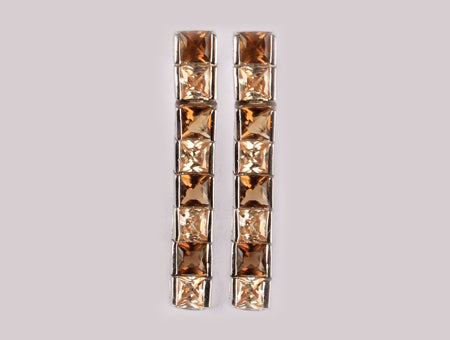 Champagne/Smokey Quartz Earring