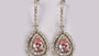 A Pink Cubic Zirconia Earring.