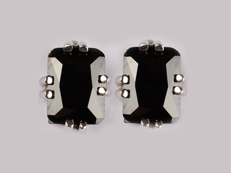 A Black Cubic Zirconia Earring