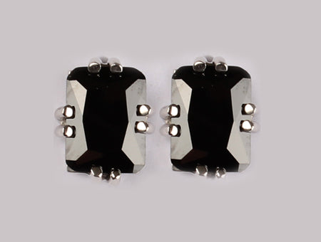 A Black Cubic Zirconia Earring