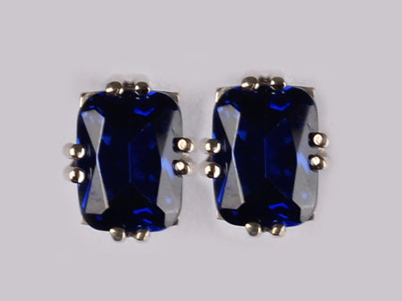 A Sapphire  Cubic Zirconia Earring.