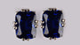A Sapphire  Cubic Zirconia Earring.