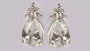 A White Cubic Zirconia Earring
