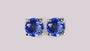A Sapphire  Cubic Zirconia Earring.4mm