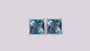 Topaz Silver Cz Earring 5mm x 5mm