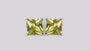 A Peridot Cubic Zirconia Earring 5mm x 5mm