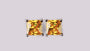 Champagne Silver Cz Earring 5mm x 5mm
