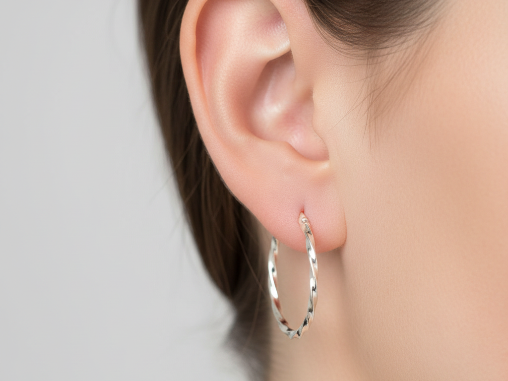 Simply Silver Earring
