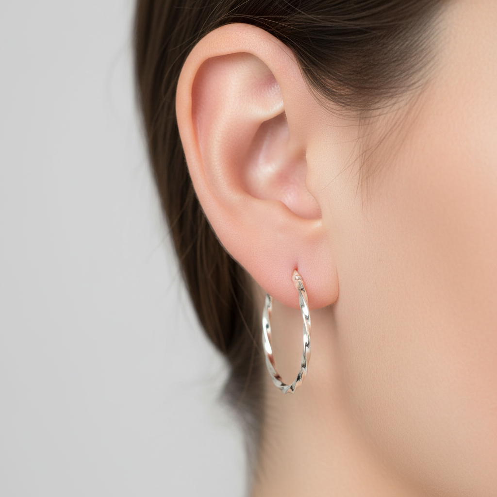 Simply Silver Earring