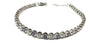 A Amethyst & White Cubic Zirconia Rubover Setting Tennis Silver 3 mm stone Bracelet