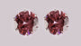 A Pink Cubic Zirconia Earring.
