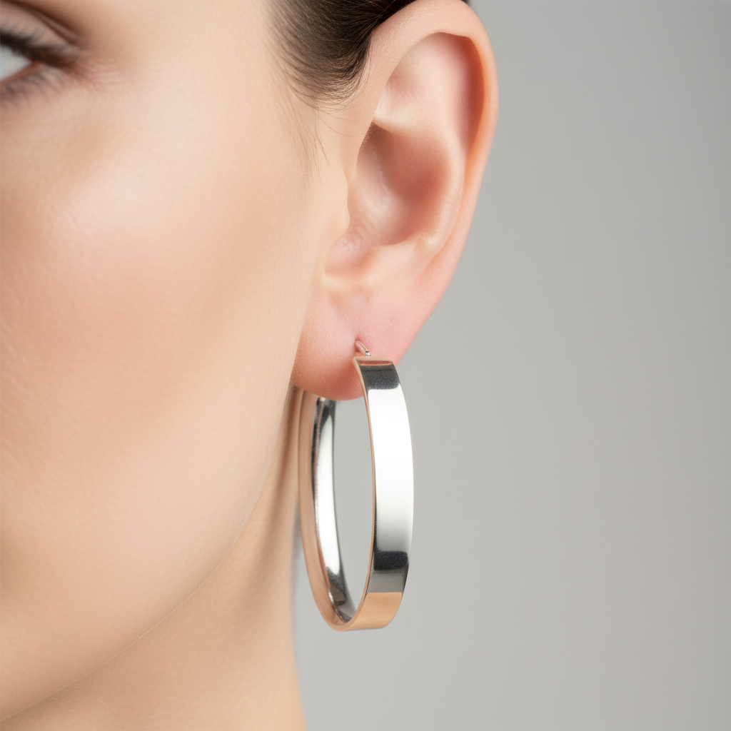 Simply Silver Earring