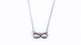 A White Cubic Zirconia Necklace.