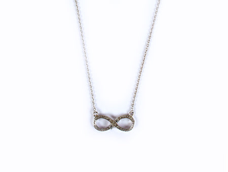 A White Cubic Zirconia Necklace.