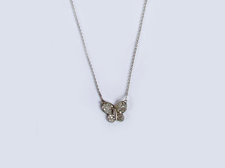 A White Cubic Zirconia Necklace.