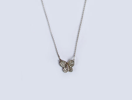 A White Cubic Zirconia Necklace.