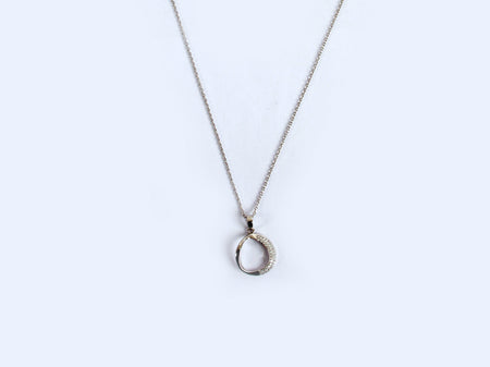 A White Cubic Zirconia Necklace.