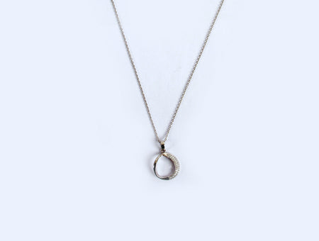 A White Cubic Zirconia Necklace.