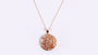 A Silver with Rose Gold Plate Pendant Chained H/W