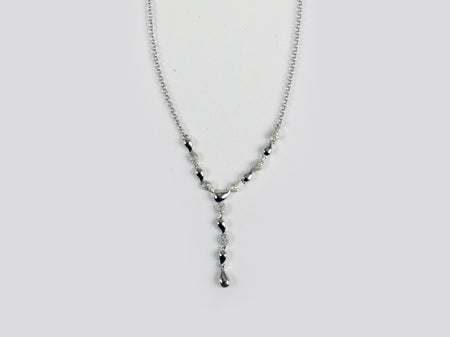 A White Cubic Zirconia Necklace.