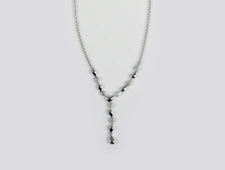 A White Cubic Zirconia Necklace.