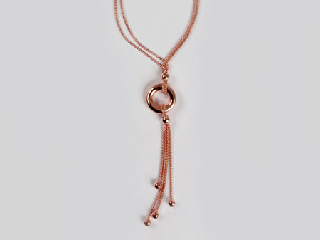 Silver with Rose Gold Plate Necklace