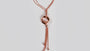 Silver with Rose Gold Plate Necklace
