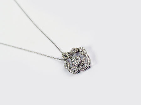 A White Cubic Zirconia Pendant