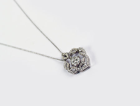 A White Cubic Zirconia Pendant