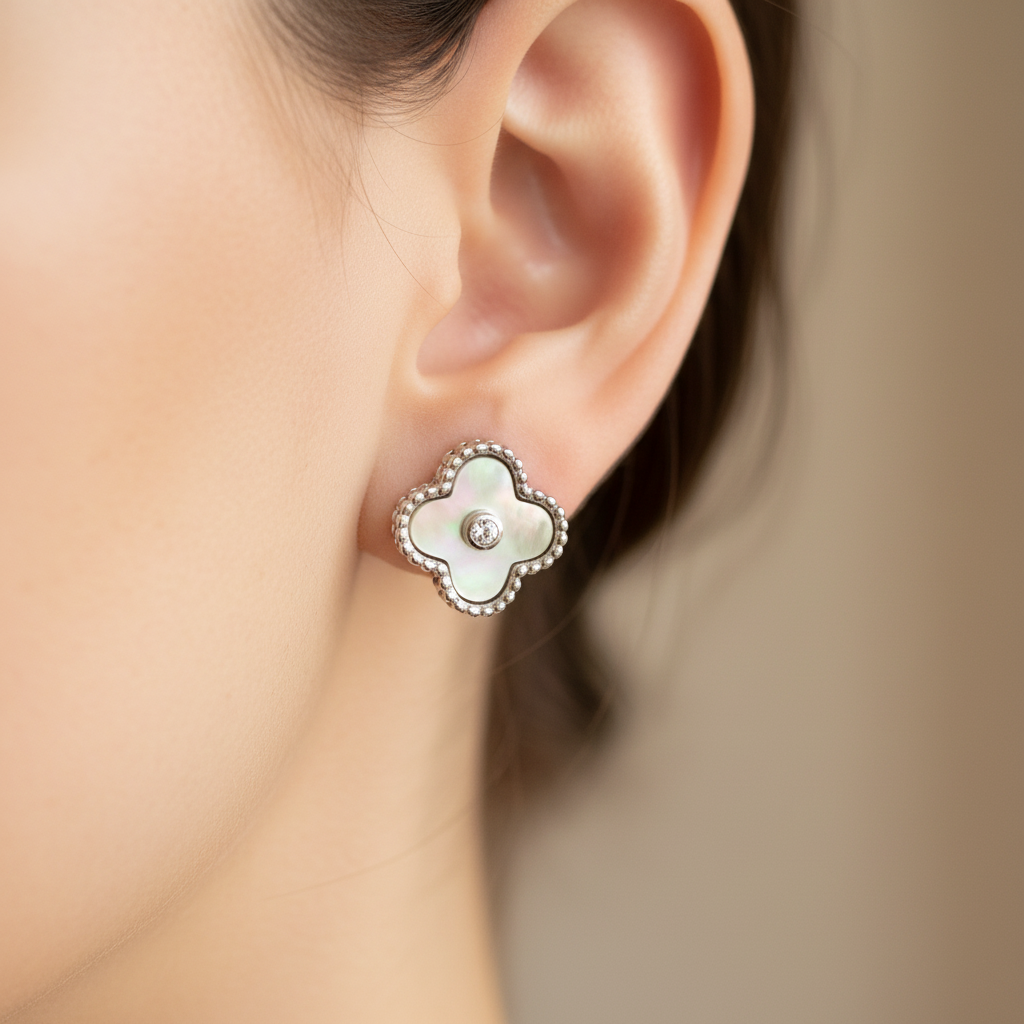 Silver earring