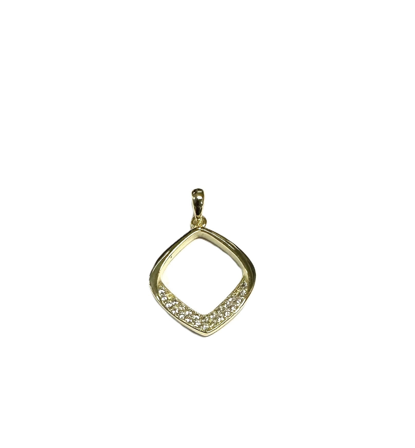 Gold Plated Silver cz pendant
