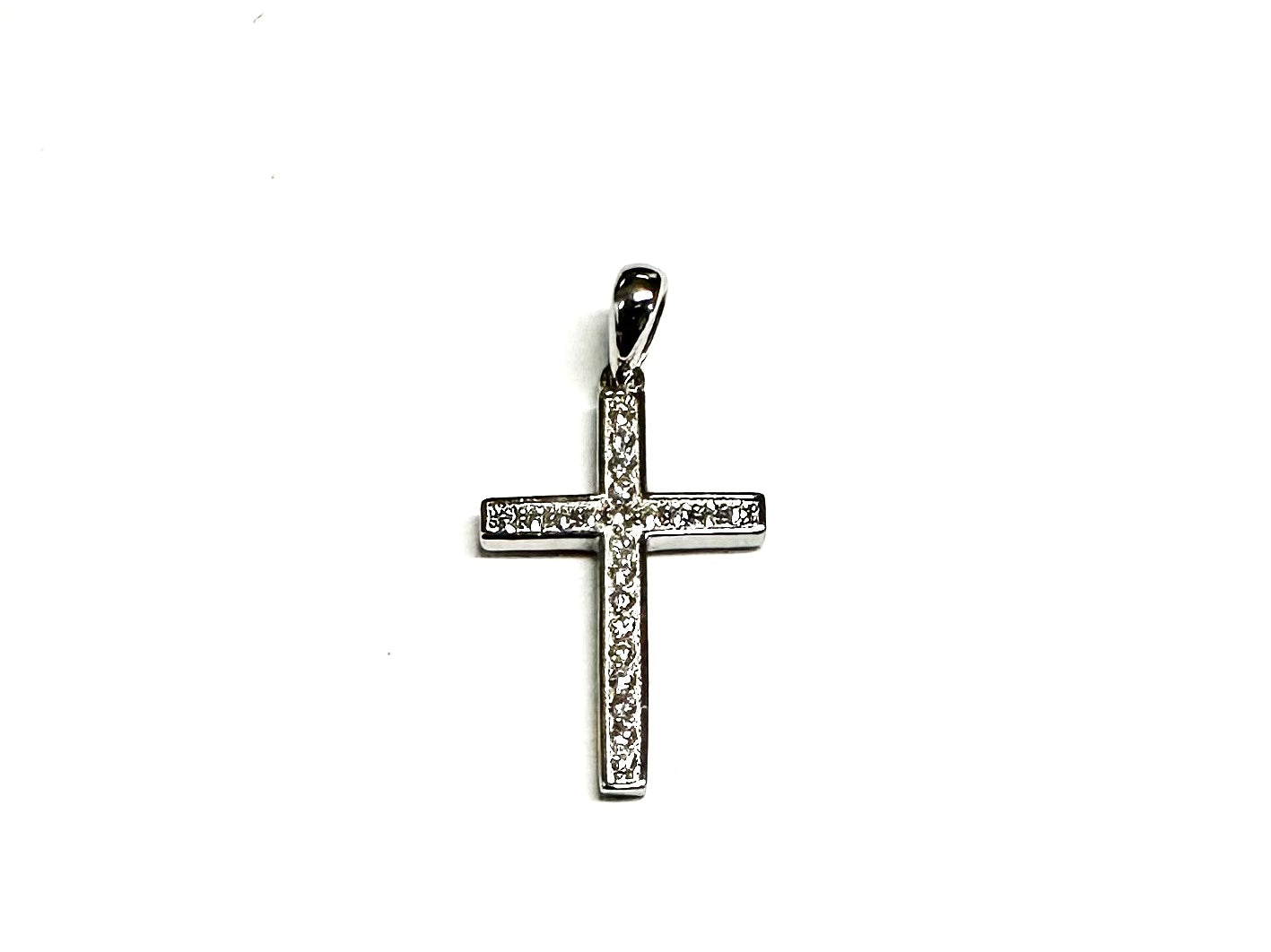 Silver Cz Cross