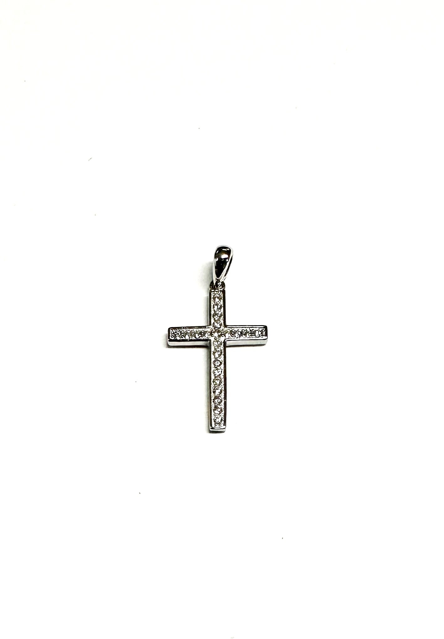 Silver Cz Cross