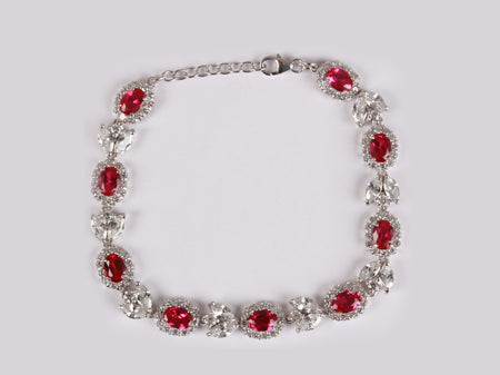 Ruby Cubic Zirconia Bracelet
