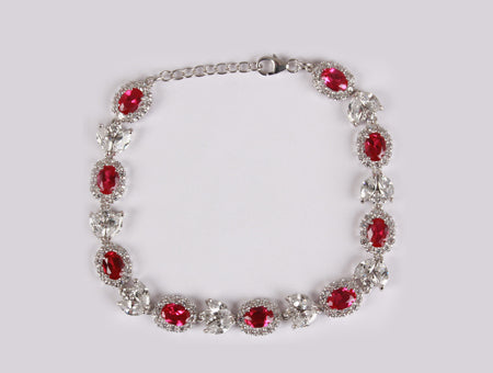 Ruby Cubic Zirconia Bracelet