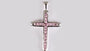 A Pink & White Cubic Zirconia Pendant.