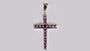 A Amethyst & White Cubic Zirconia Pendant.
