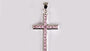 A Pink & White Cubic Zirconia Pendant.