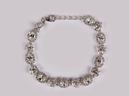 A White Cubic Zirconia Bracelet
