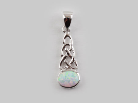 Celtic Pendant with Opal