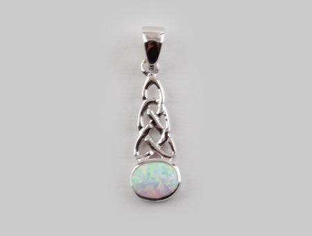 Celtic Pendant with Opal