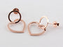 Simply Silver Rose Plated Earring