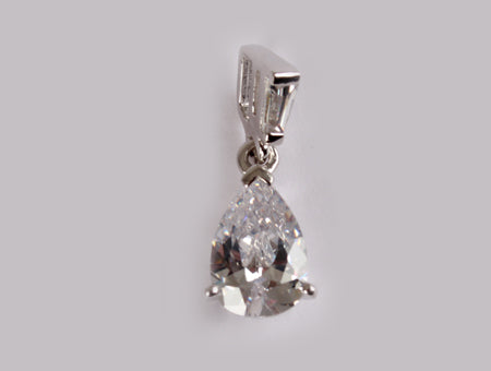 A White Cubic Zirconia Pendant