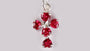 A Ruby & White Cubic Zirconia Pendant.