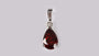 A Amethyst & White Cubic Zirconia Pendant.