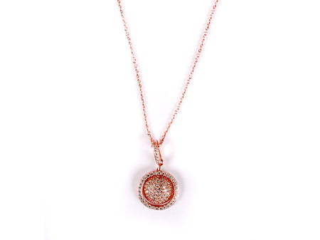 Silver with Rose Gold Plate Necklace
