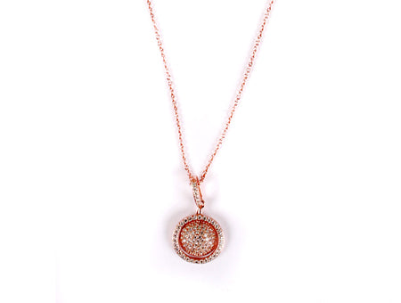 Silver with Rose Gold Plate Necklace