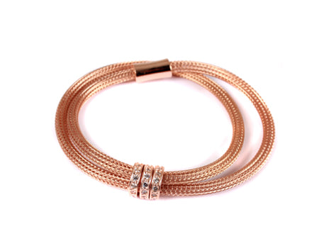 SILVER WITH ROSE GOLD PLATE