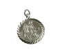 St Christopher’s Silver Medal 25mm Diamond Cut